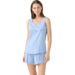 Pigiama donna estivo in cotone articolo flory. Noidinotte