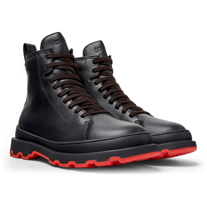 Botines - CAMPER Brutus+ - Negro - Cuero liso