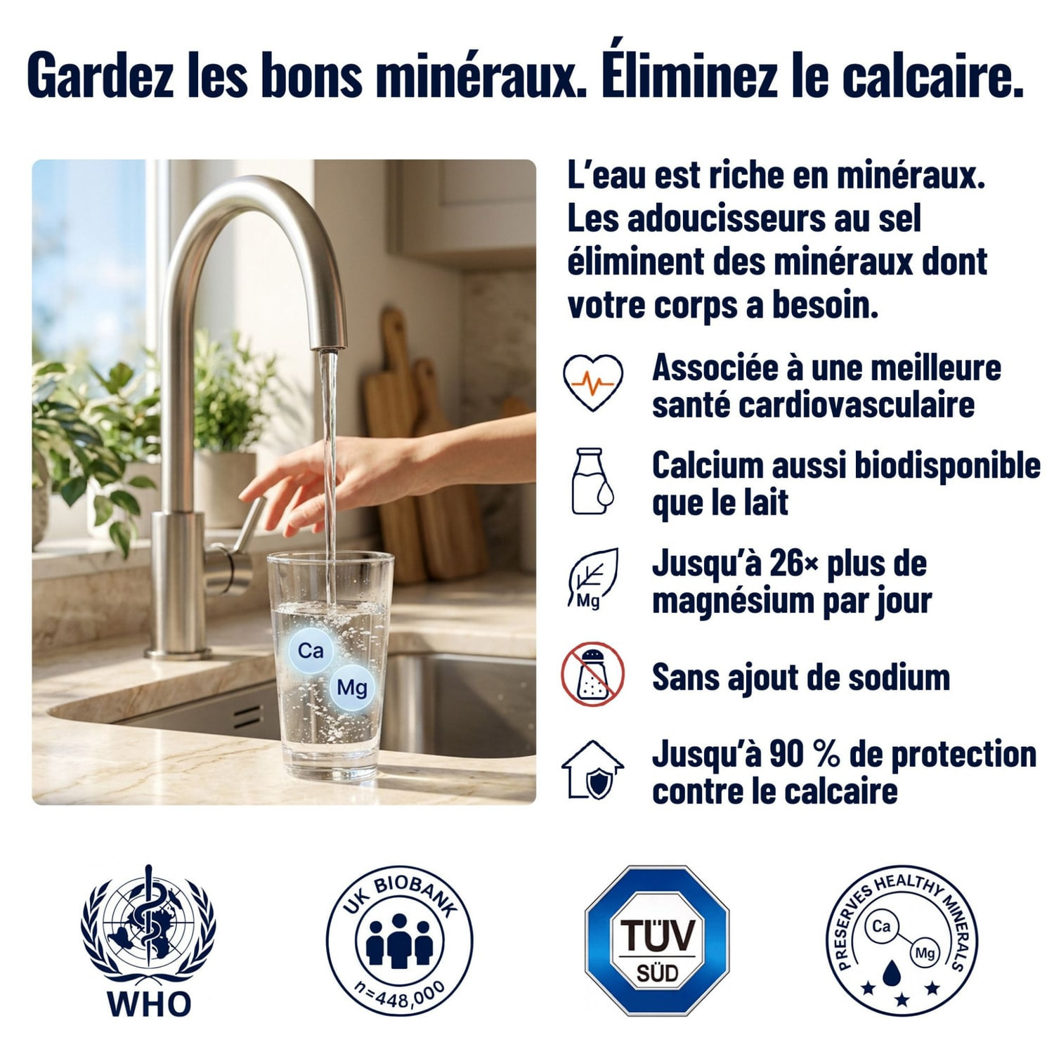 Alternative adoucisseur d'eau KalyxX Red Line 1/2" (IPSKXFRRG12)