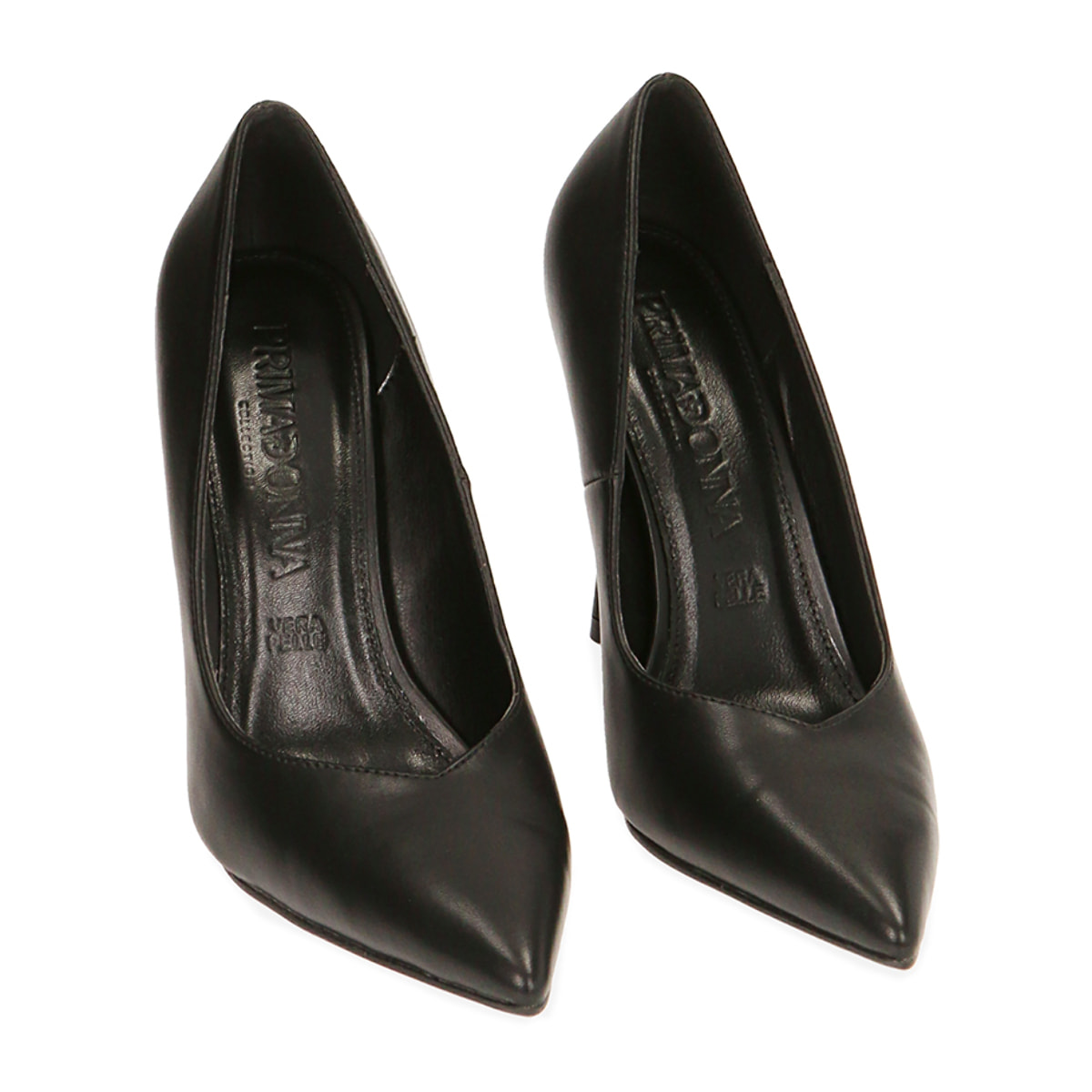 Salón negro, tacón 10,5 cm.