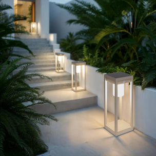 Lanterne Piky solaire argile H40cm