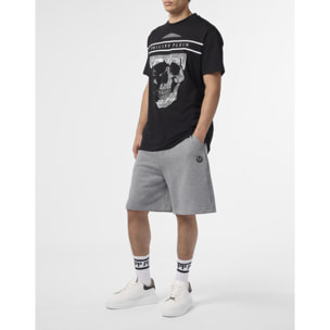 PHILIPP PLEIN Round Neck T-Shirt Skull Logo Line