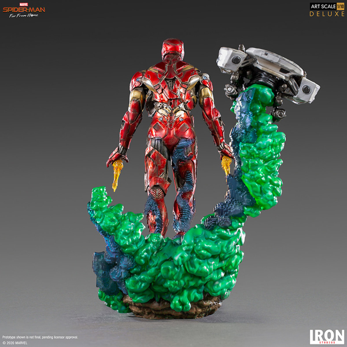 Spider-Man Far From Home Statua Deluxe Illusione Iron Man 20cm 1/10 Iron Studios