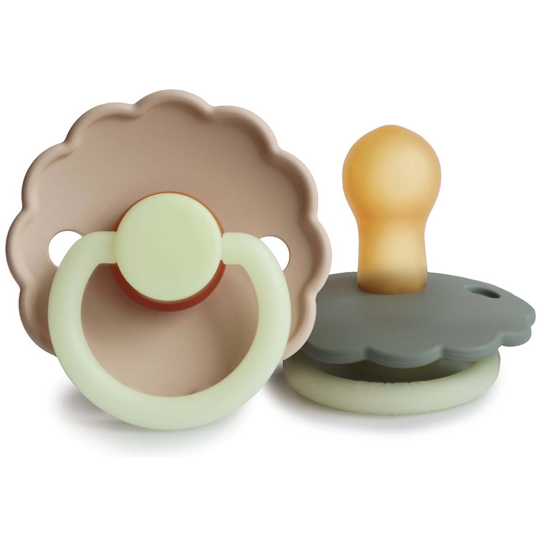 Frigg Pack 2 Chupetes Night Latex Daisy