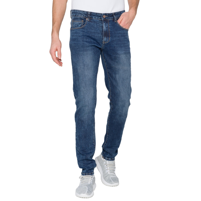 Jeans 5 bolsillos Hot Buttered Fortitude azul