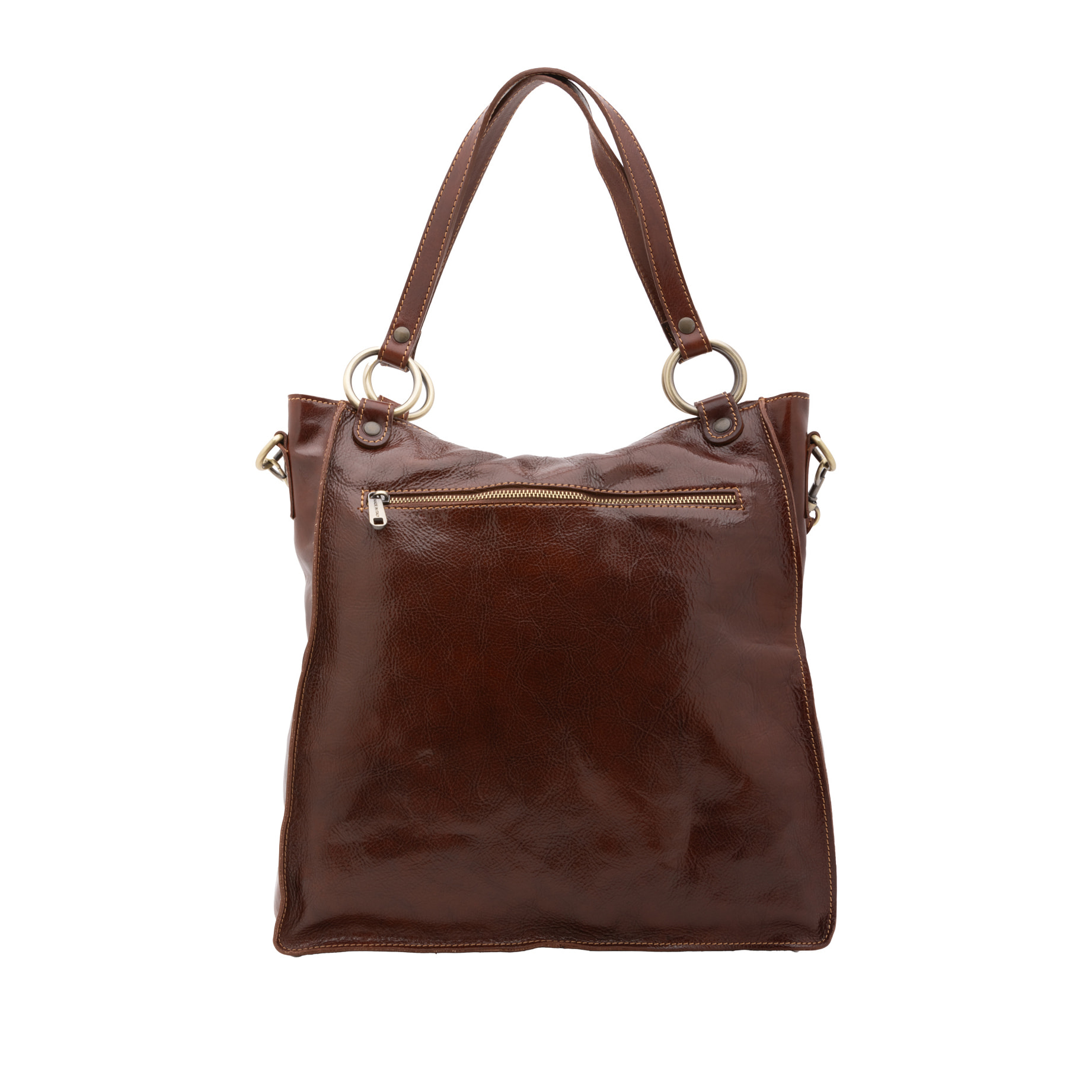 Borsa a spalla  da donna In Vera pelle Made in Italy 38x37x10 cm