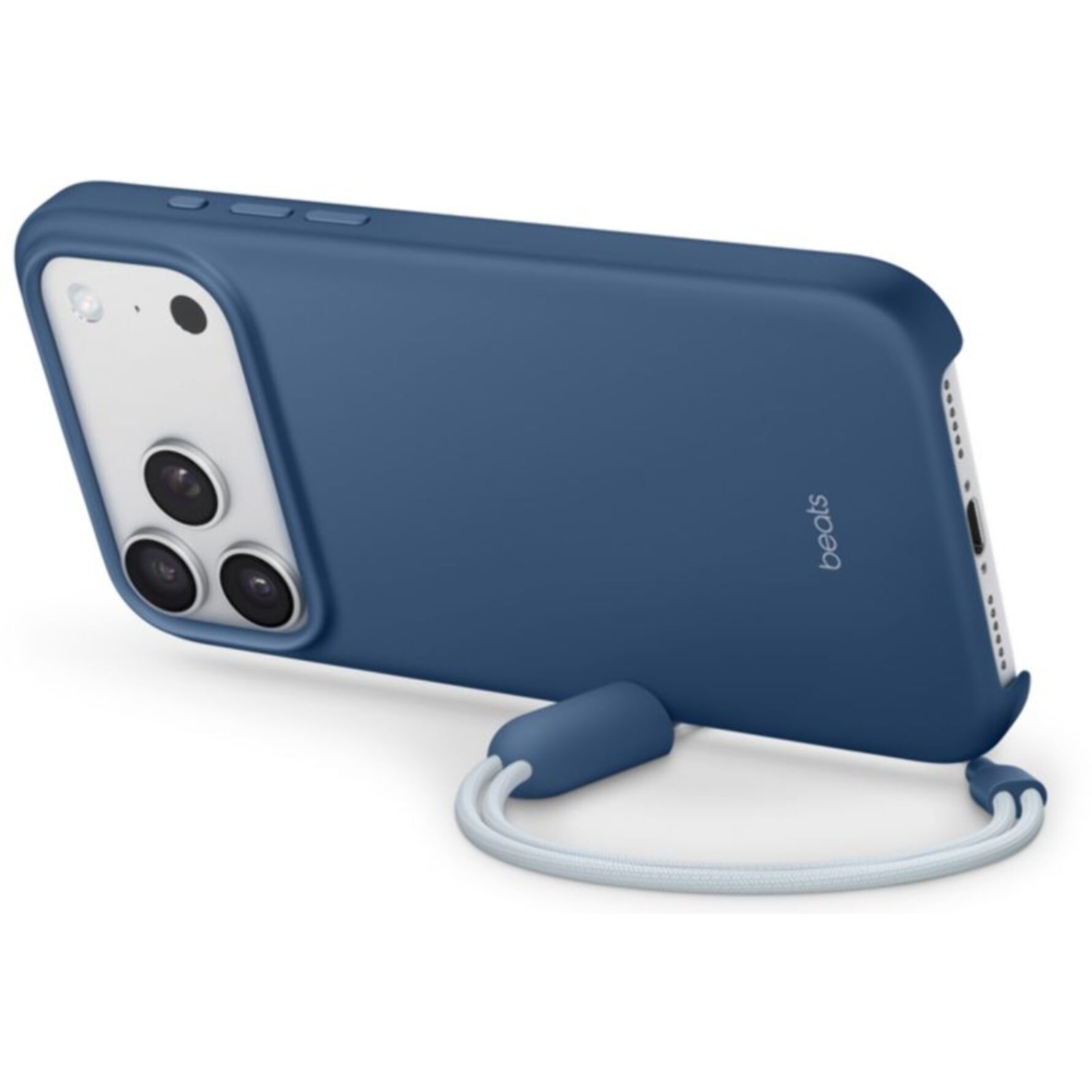 Coque BEATS iPhone 17 Pro Max Magsafe stand bleu
