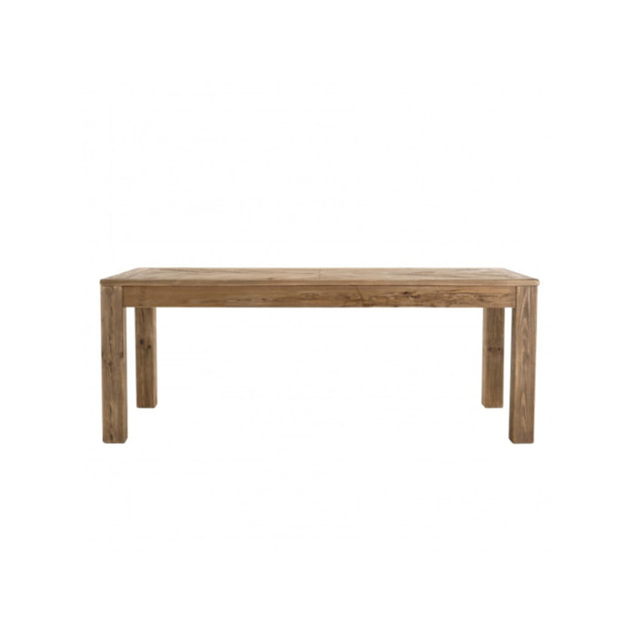 Table de repas rectangulaire 200 cm en pin recyclé - ORIGIN