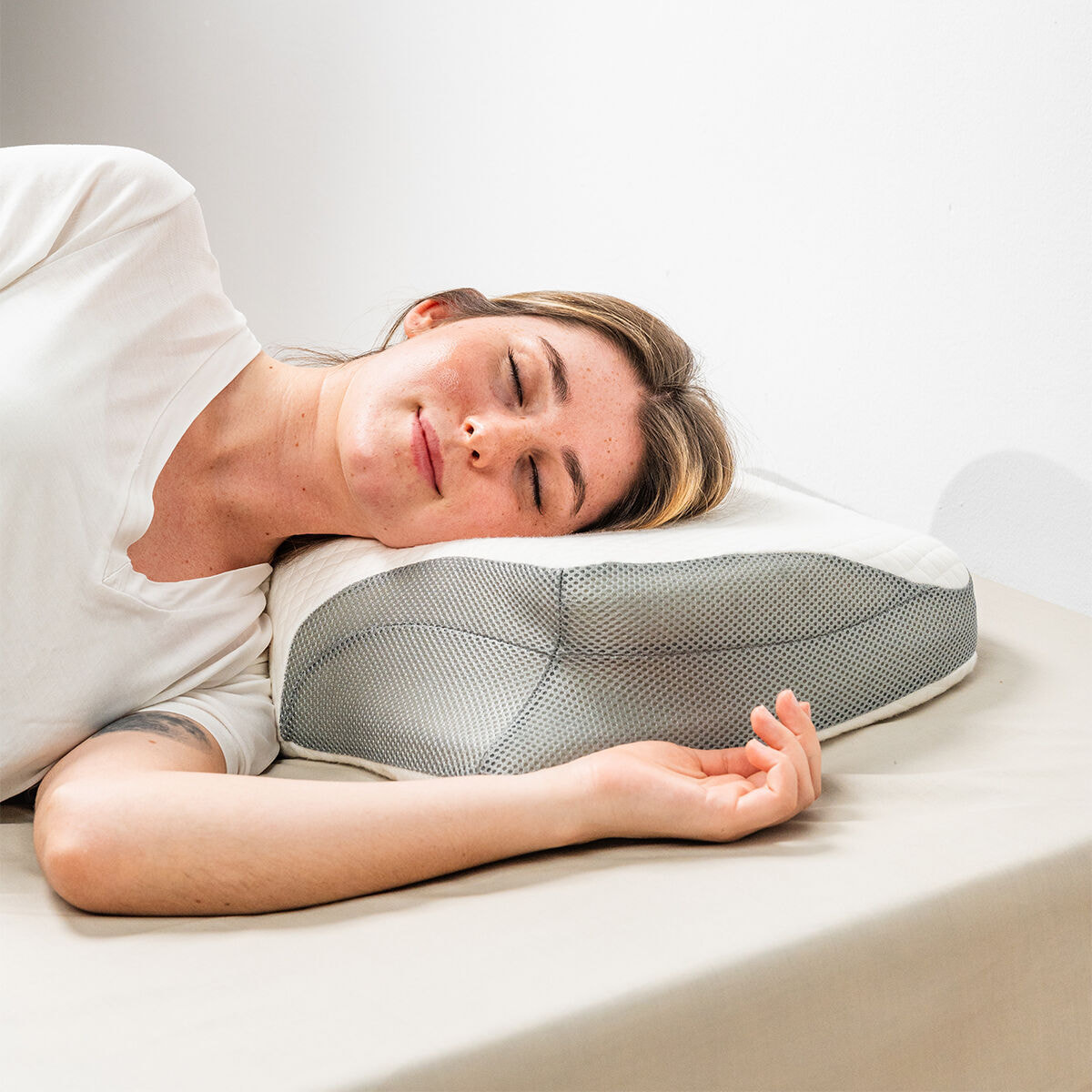 Almohada Cervical Ergonómica 3 en 1 Pilocal InnovaGoods - Blanco