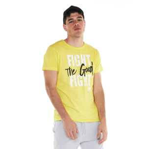 T-shirt da uomo stampa 'The good fight' Sporty