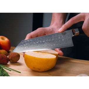 Juego de 2 Cuchillos de Base "Bunka Damascus" - Acero de Damasco