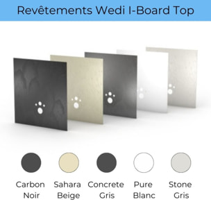 Habillage bati support Wedi I Board avec revetement Wedi I Board top pure blanc