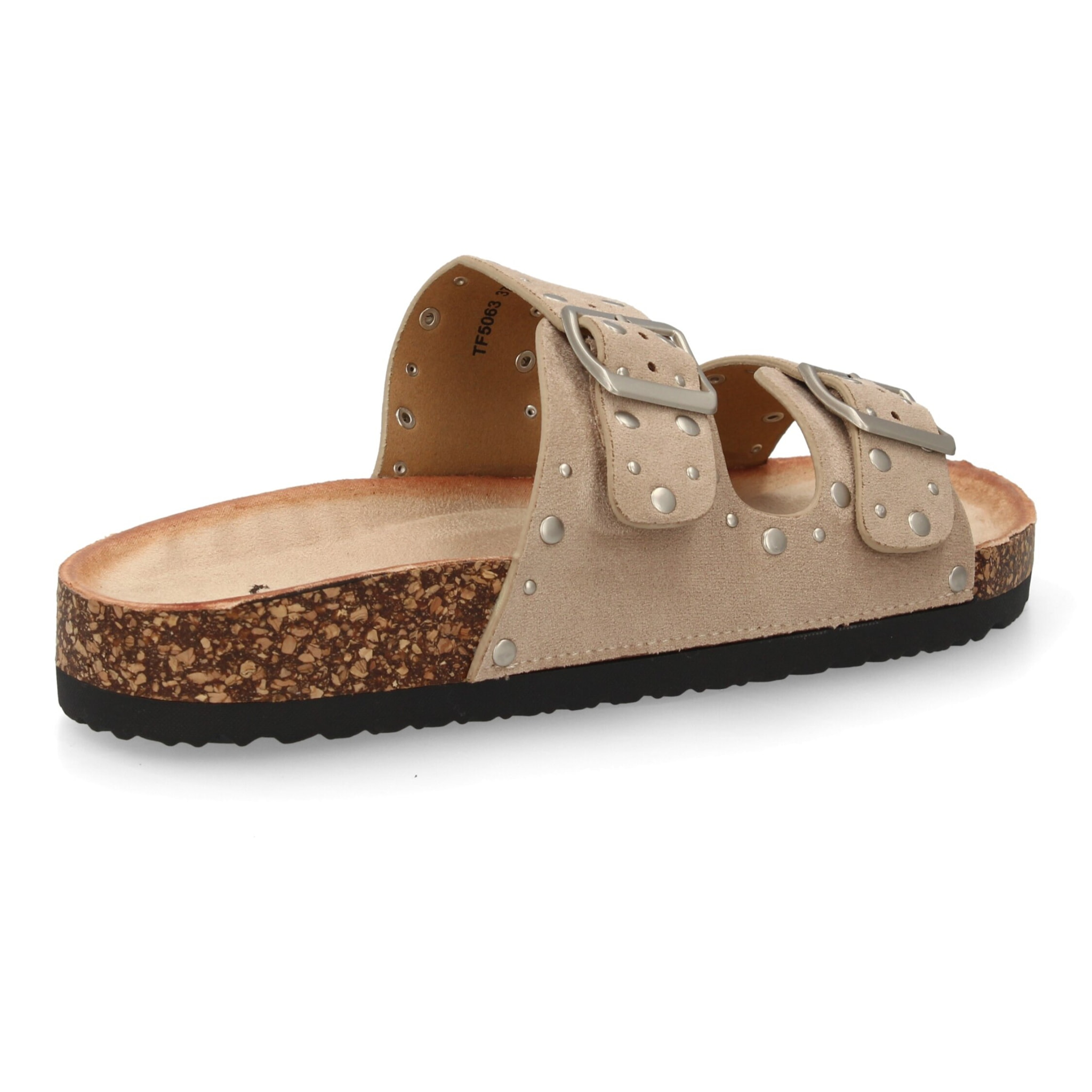 Sandalia bio mujer cómoda con tachuelas