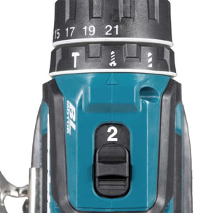 Perceuse à percussion 18V LXT - MAKITA - avec 2 batteries 3.0Ah 18V - chargeur - MAKPAC - DHP485RFJ
