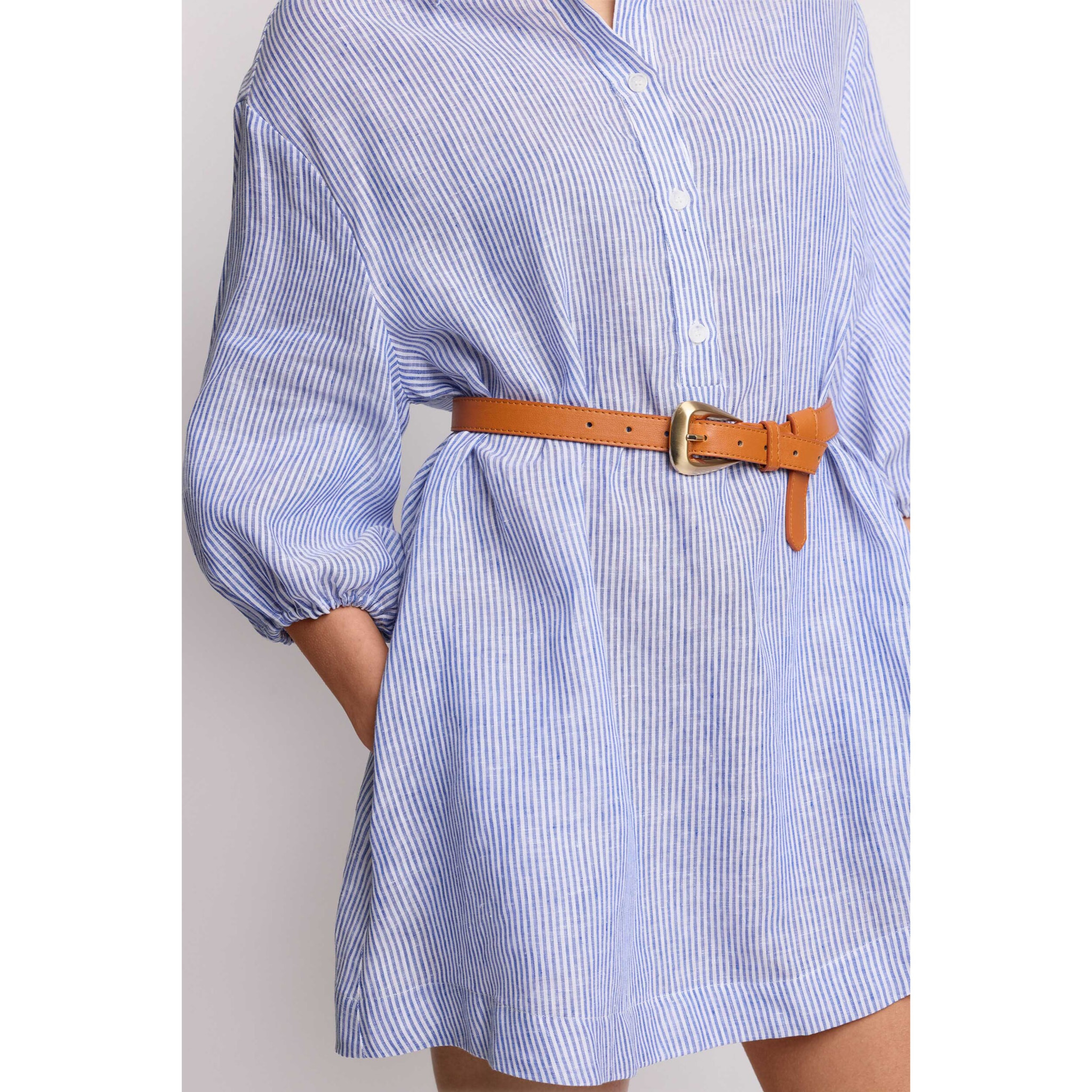 Kocca - Abito a righe modello chemisier Donna, Righe, Colletto di camicia