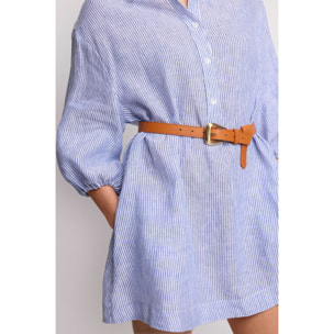 Kocca - Abito a righe modello chemisier Donna, Righe, Colletto di camicia