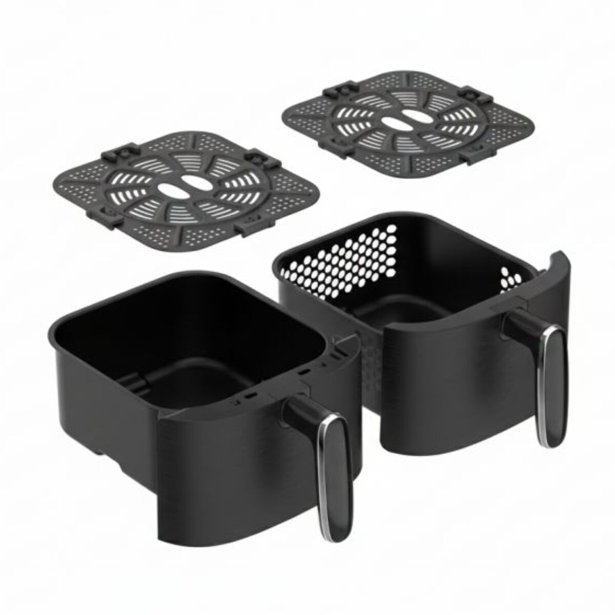 Friteuse à air chaud Air fryer double panier 5L 2000W Noir Fagor FG3301