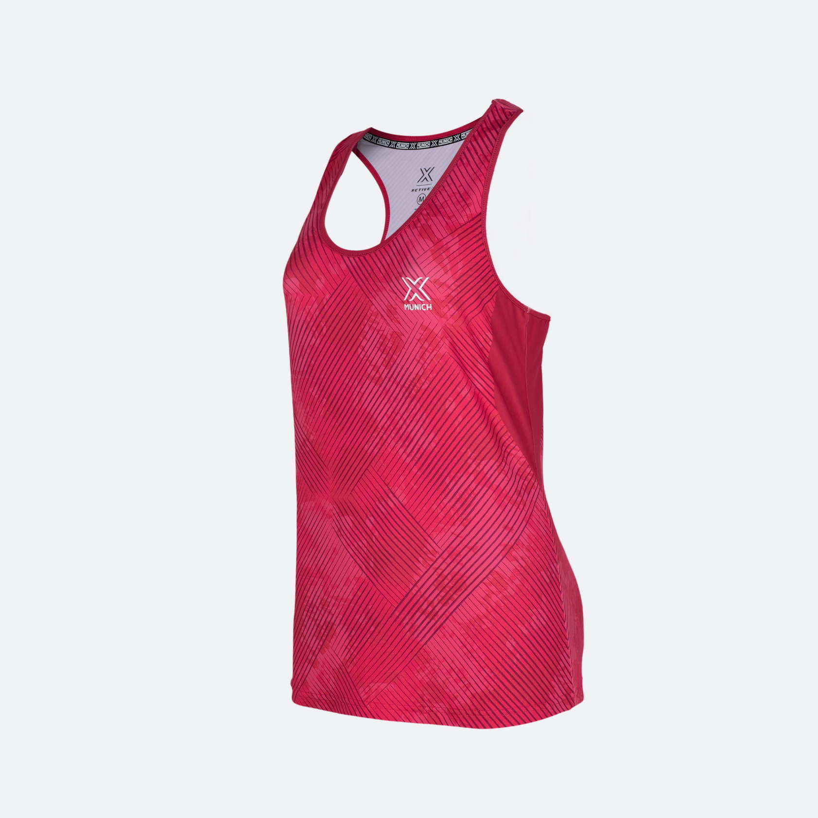 Camiseta sin mangas MUNICH Top Club de poliéster-elastano rosa