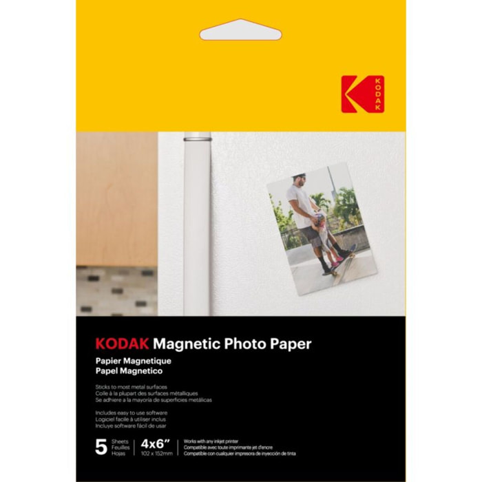 Papier photo instantané KODAK 5 feuilles 10x15