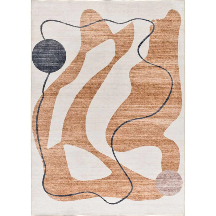 Alfombra impresa abstracta naranja Class, varias medidas disponibles