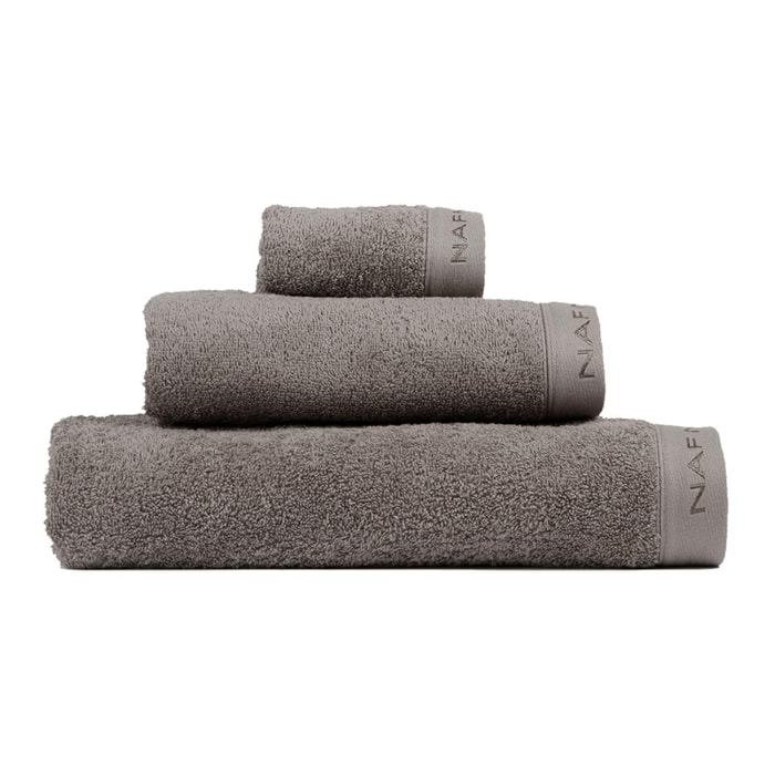 Set de 3 toallas CASUAL 30x50 + 50x90 + 90x150 cm - gris oscuro -