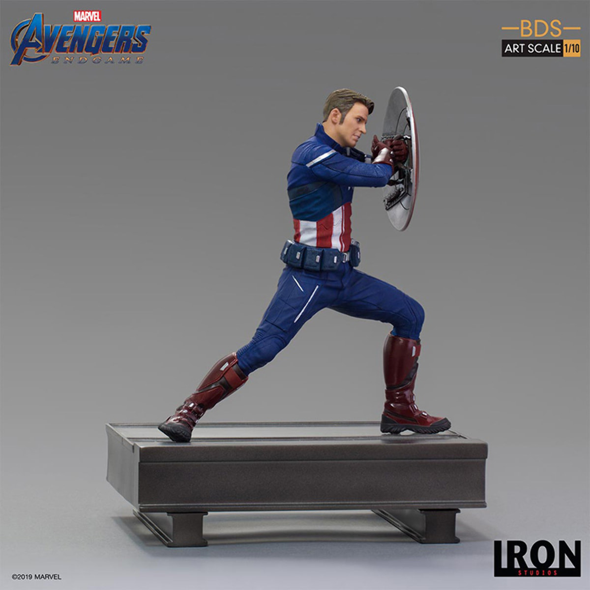 Avengers: Endgame Statua Captain America 2023 18 cm 1/10 Iron Studios