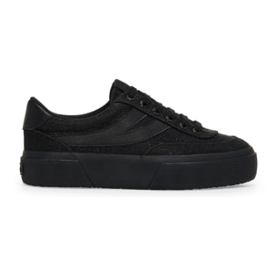 Superga - Scarpe da donna Donna Nero - 3740 Platform Jersey Lame Blocks Leggera