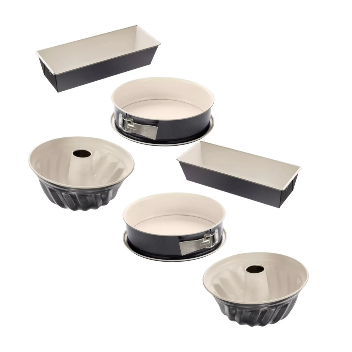 Ensemble de 2 Sets de 3 Moules à pâtisserie Dr Oetker Back-Trend