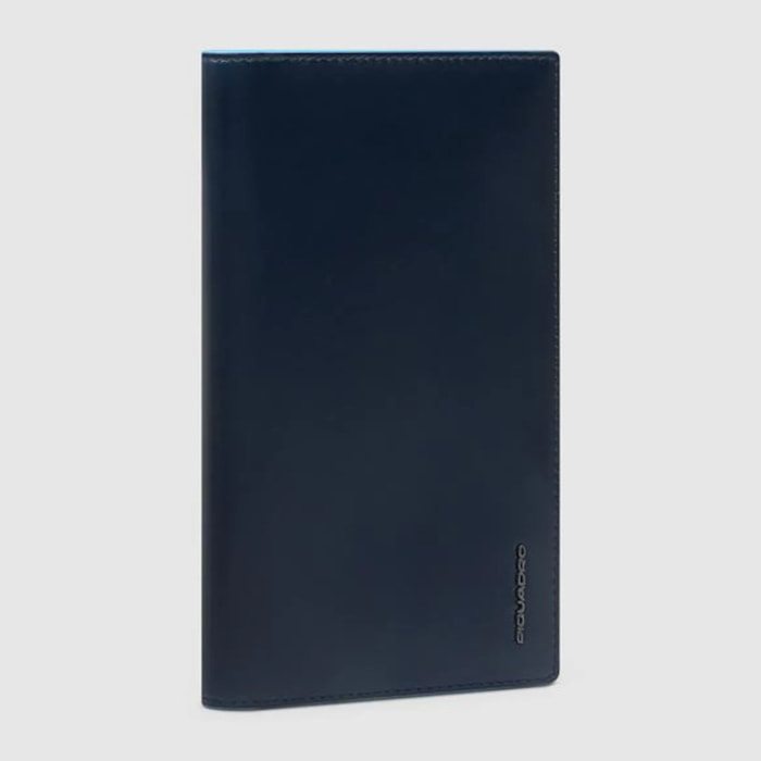 Piquadro Porta documenti da viaggio in pelle con porta carte di credito, schermato con protezione RFID