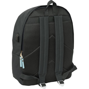 Mochila doble para portatil 15,6"+usb el pulpo "grafito"
