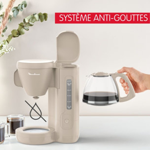 Cafetière MOULINEX FG2M0B10 morning grise