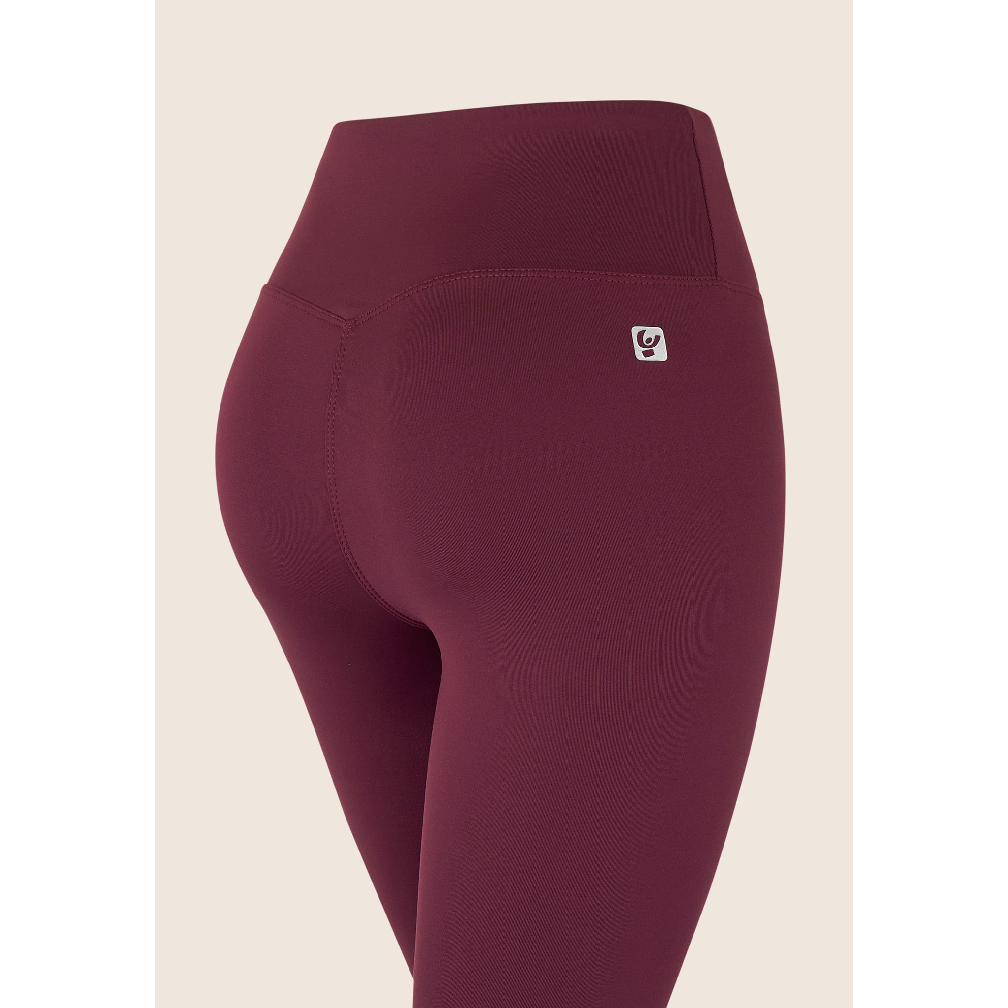 Leggings donna 7/8 vita alta in tessuto tecnico stretch