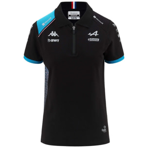 Polo Shirts Kappa Donna Acrew Alpine F1 Nero