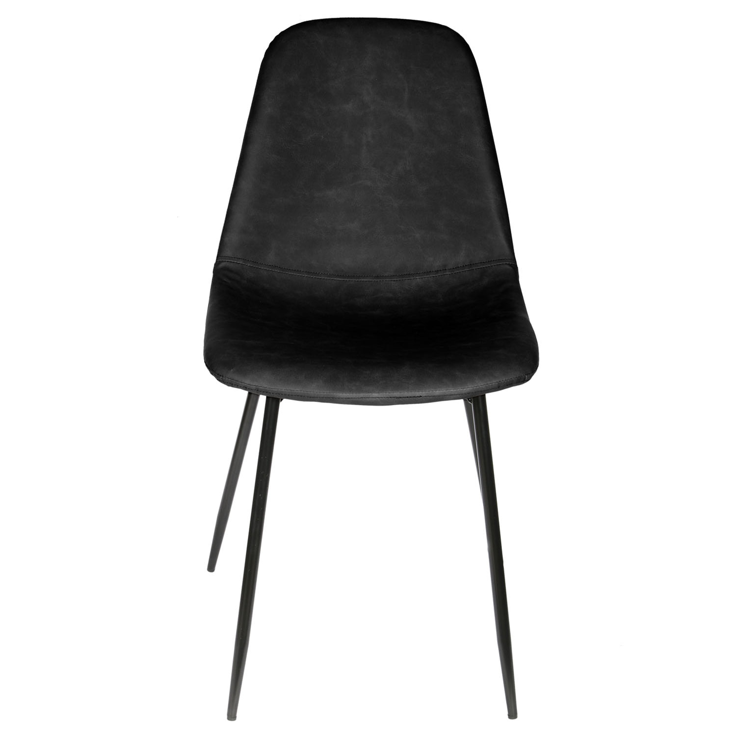 Chaise Pu Amber Noir - Lot de 4