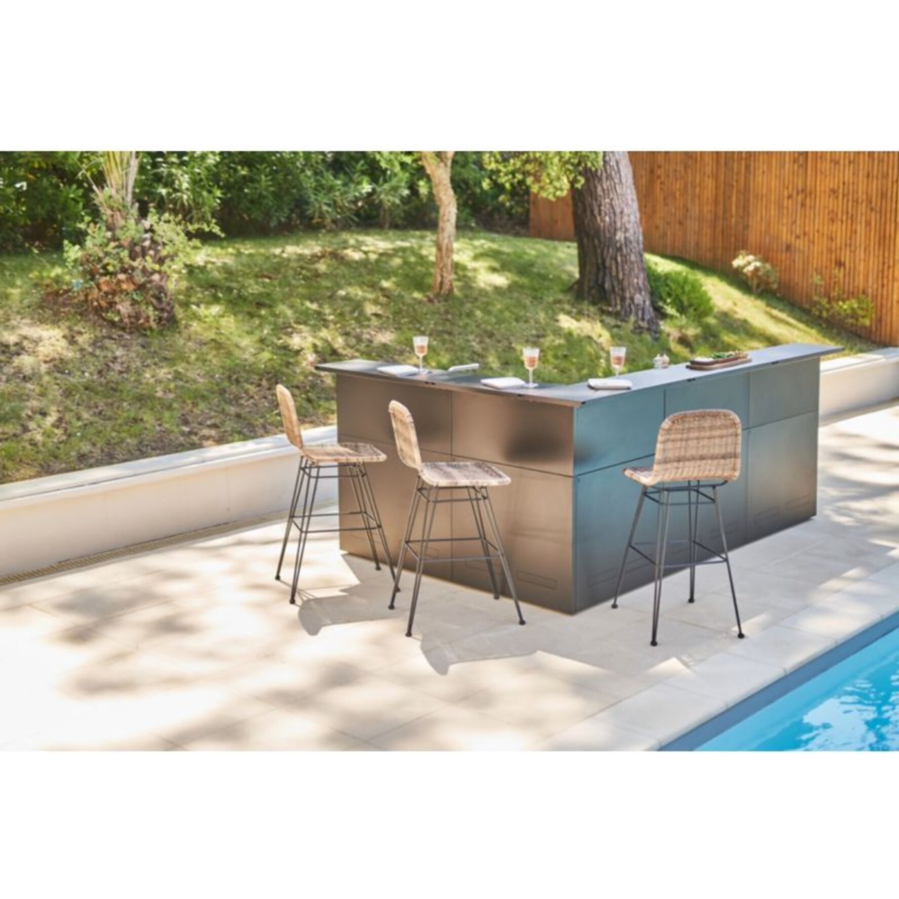 Meuble d'angle FORGE ADOUR SAAF CBN angle acier fermé Comptoir