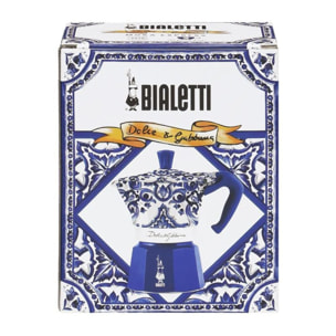 Cafetière italienne BIALETTI Moka Express Bleu Dolce Gabbana - capacité 6 tasses