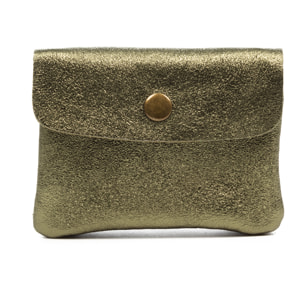 Alpignano portafoglio donna. Pelle autentica camoscio laccata brillante.