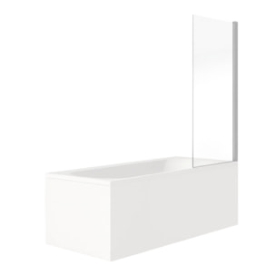 Pack baignoire Elise + pare bain chromé + vidage