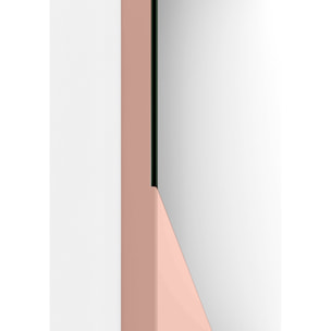 Espejo ovalado Aire haya rosa 90x30x2 cm