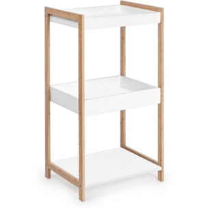 SCAFFALE BROOKLYN 3 RIPIANI PORTA OGGETTI 40x32 CM