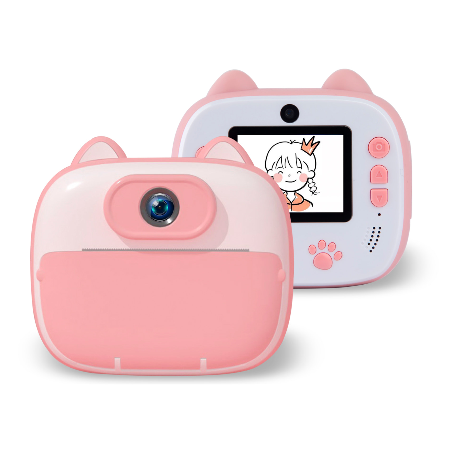 Fotocamera digitale D13 con foto da 26mpx e video HD per bambini. Schermo da 2 pollici. Stampa istantanea delle tue foto preferite.