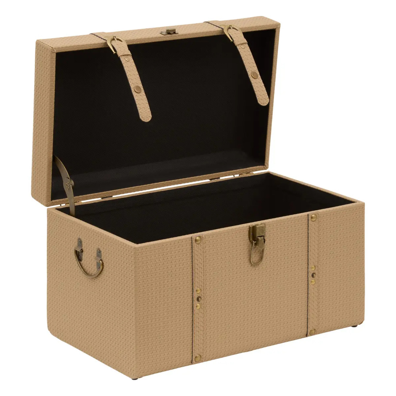Lot de 3 malles rectangulaires Bonie beige