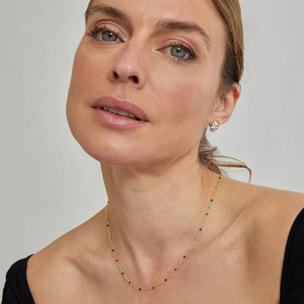 Pendientes acabados en oro amarillo de 18K