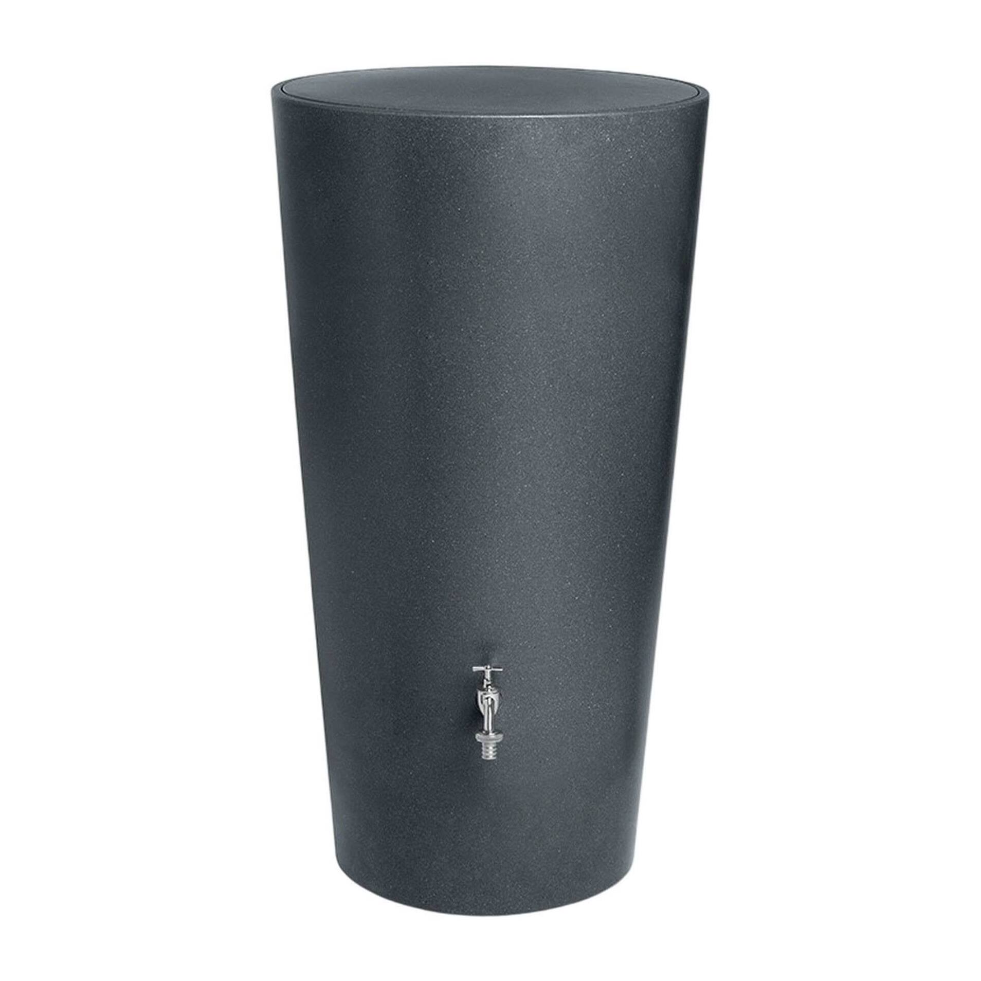 Bidón para agua de lluvia rainbowl de 210l color gris
