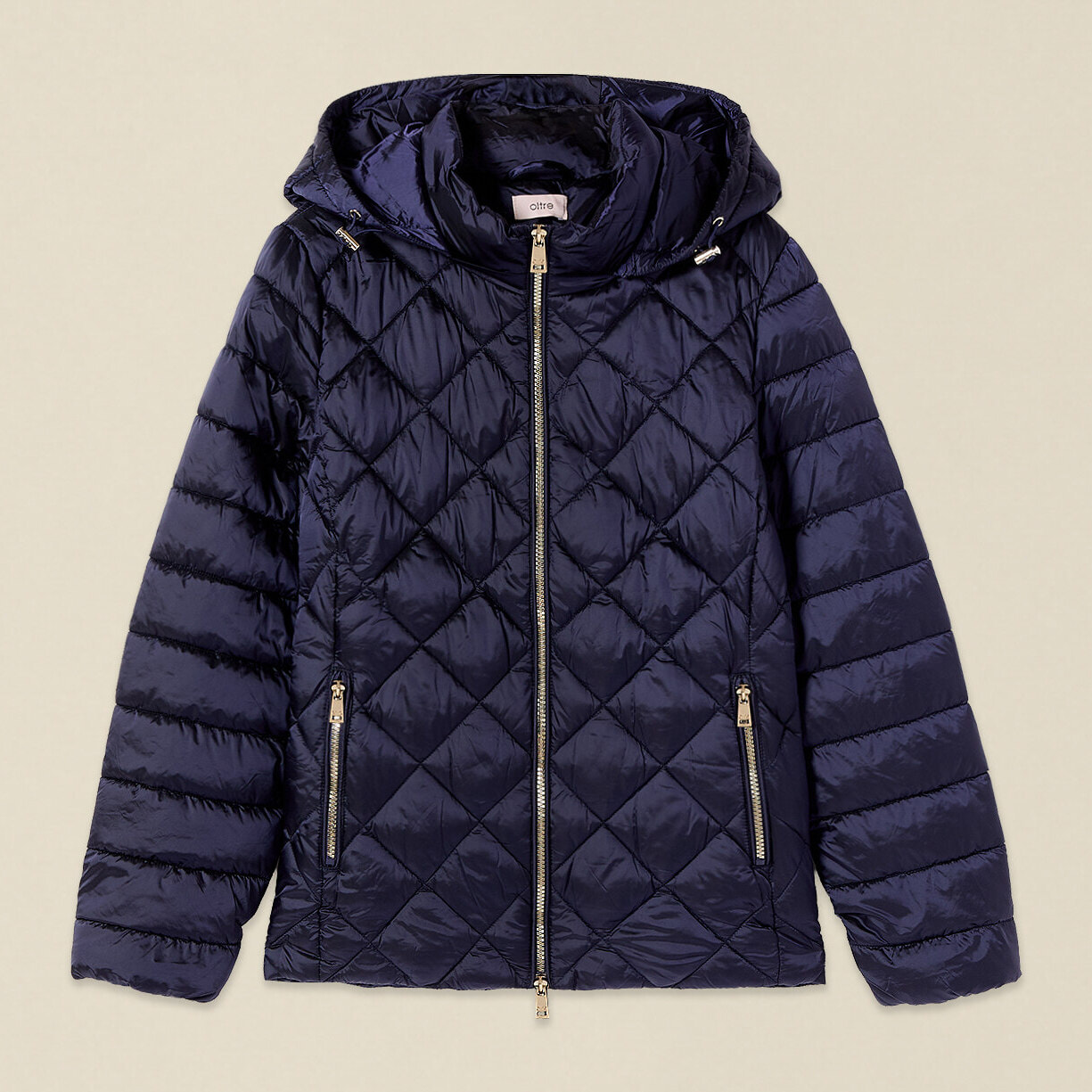 Oltre - Piumino lightweight con trapuntature combinate - Blu