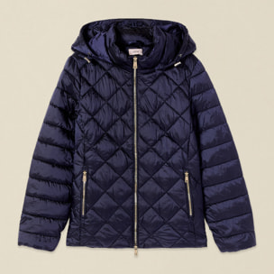 Oltre - Piumino lightweight con trapuntature combinate - Blu