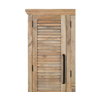 Alacena de Madera de Mango 160 Cm Estilo Rústico Contemporáneo