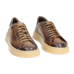 Sneakers color cognac