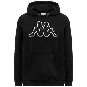 Kappa - Sudaderas Hombre Negro - Logo Airiti