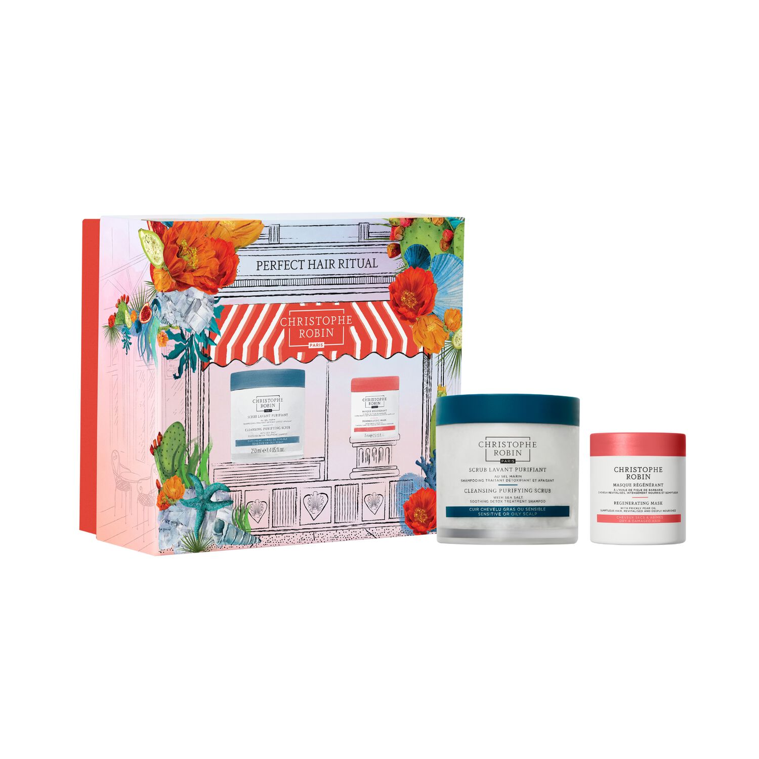 Le rituel cheveux somptueux - Coffret Scrub Lavant Purifiant 250ml + Masque Régénérant 75ml